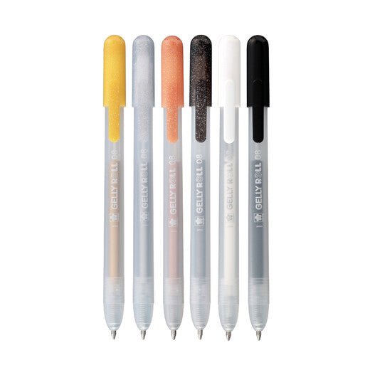 Sakura Gelly Roll gelpennen met klikfunctie, speciale 6-set