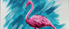 Painting a flamingo