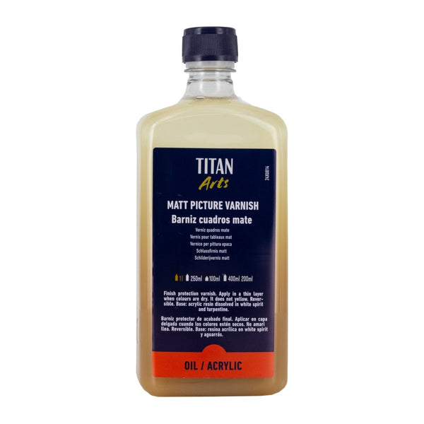 TITAN Arts Mat Picture Varnish Bottle 1000ml