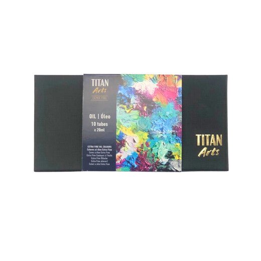 TITAN Arts Coffret de peinture à l’huile Extra Fine Couleurs  10 x 20 ml