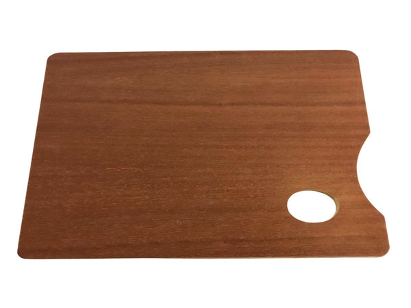 TITAN Arts Rectangular Varnished Wooden Palette 25x35cm