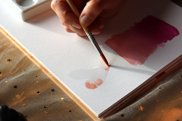Wet-on-wet watercolour blending - Talens Ecoline
