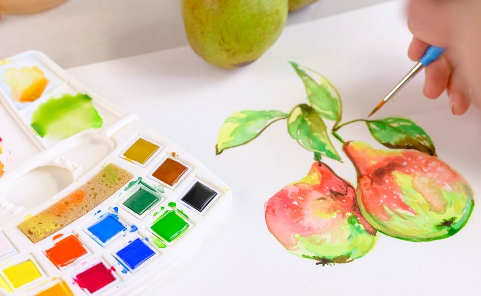 Differences between Ecoline and water colours
