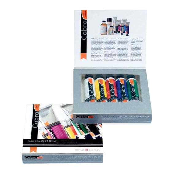 Artist Oil Colour Starter Set 5 X 40 Ml Royal Talens - 5 Basic Oil Paint Colors
