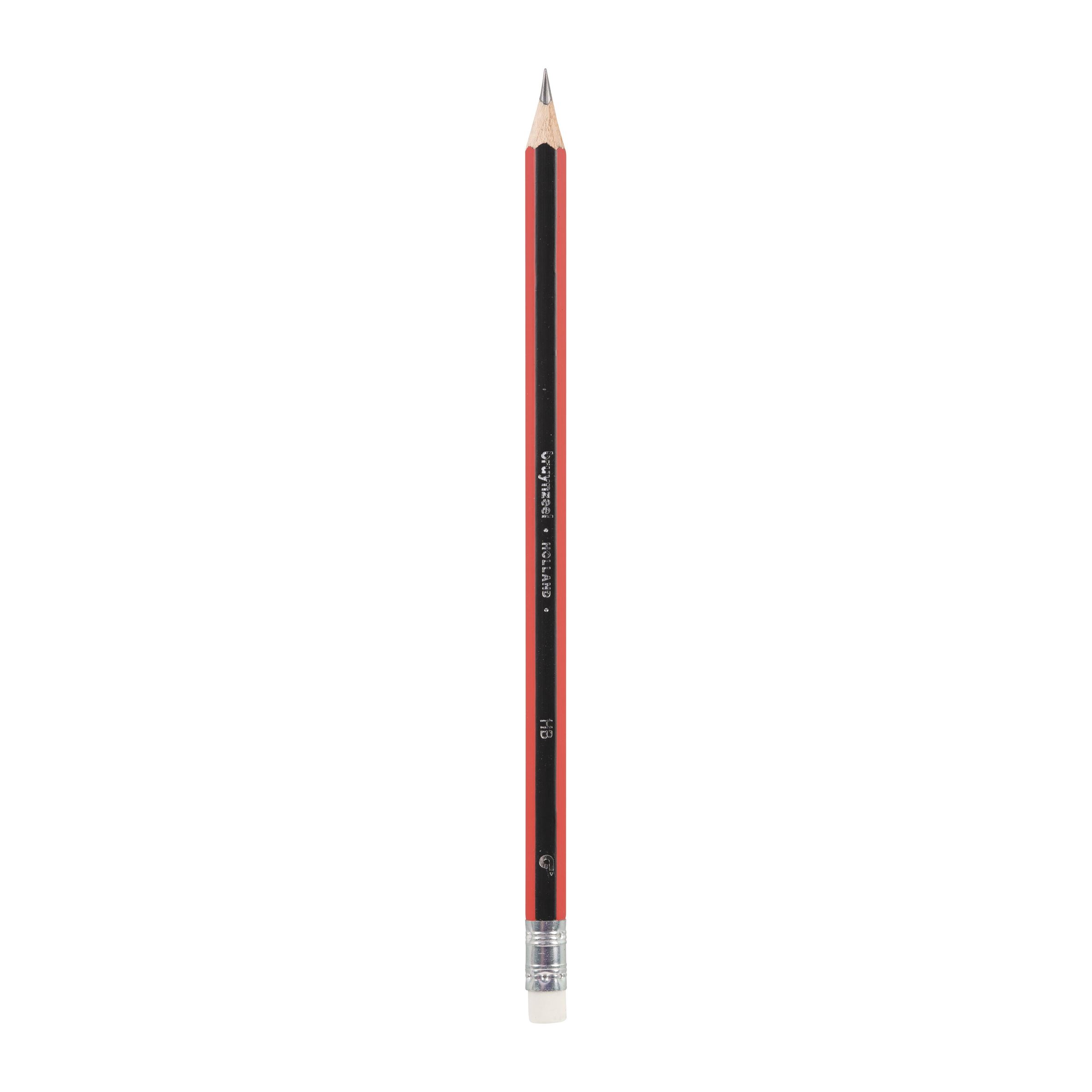 7 HB Graphite Pencils Sharpener and Eraser Bruynzeel Essentials Study Set 