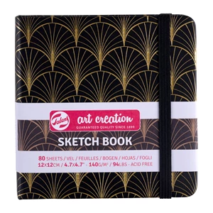  Royal Talens – Art Creation Hardback Sketchbook – 80 Sheets –  140gsm – 9 x 14cm – Red Cover : Arts, Crafts & Sewing